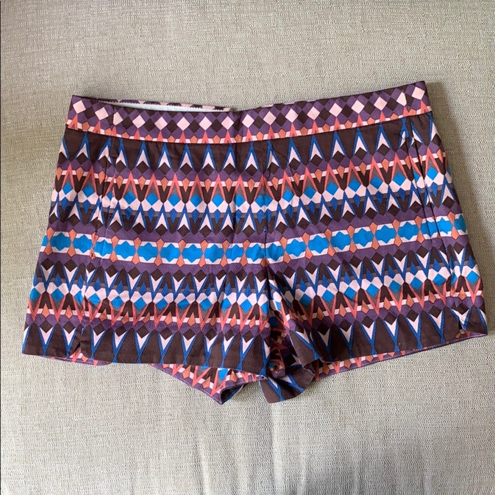 J. Crew Cotton piqué short in gemstone print